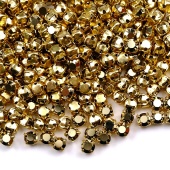 MC Chaton Maxima в золотистой оправе ss16 (~4мм) Crystal starlight gold (10 шт.)