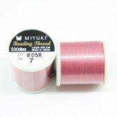 Нить Miyuki Thread для бисероплетения №7 Pink 50м