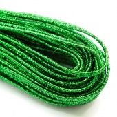 Сутажный шнур металлизированный 3,5мм зеленый
