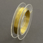 Проволока для бисера "золото" (медь) 0,4мм х5м фото