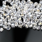 Биконусы Preciosa 4мм Crystal argent flare (20 шт)