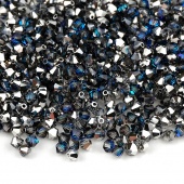 Биконусы Preciosa 4мм Crystal bermuda blue (20 шт)